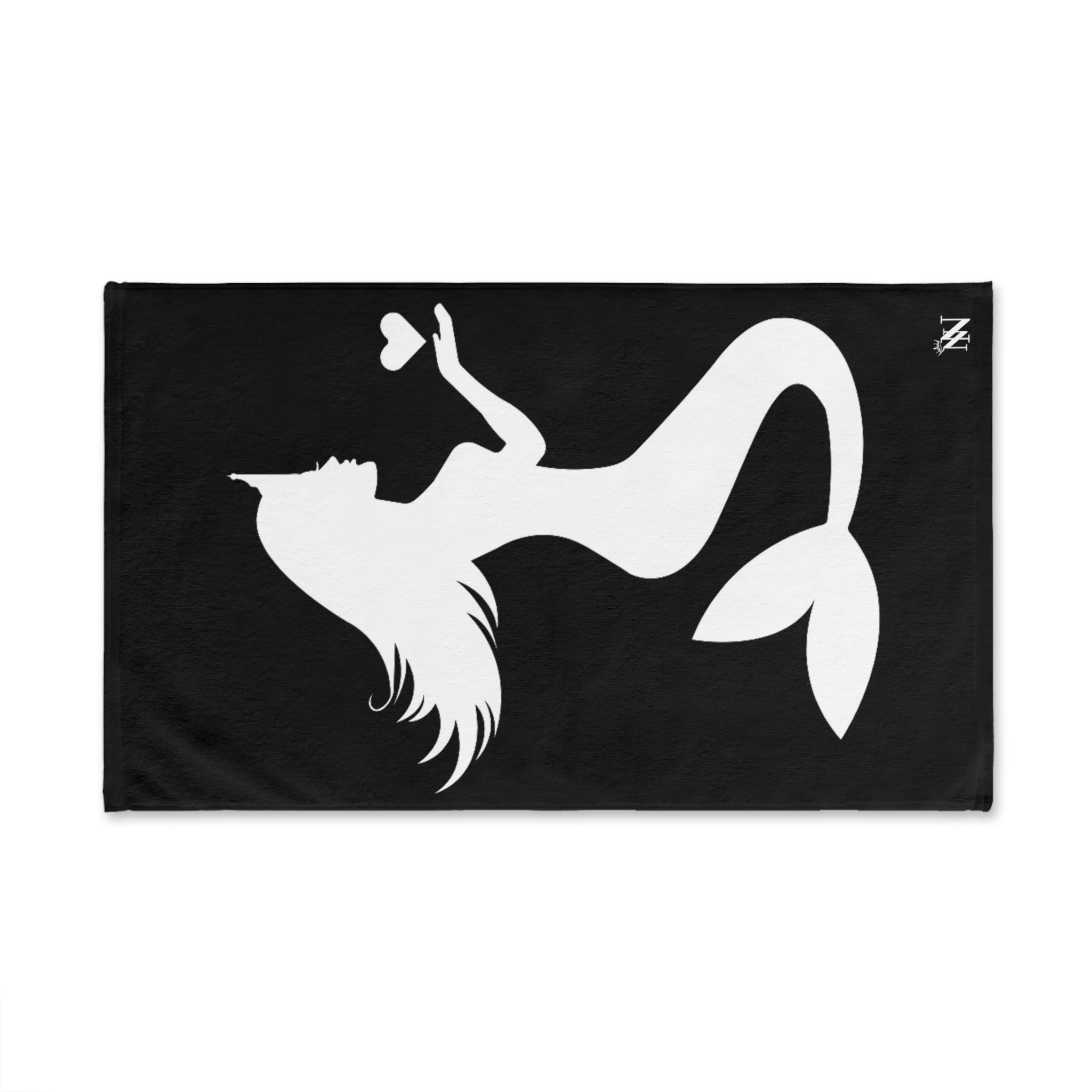 Pray Mermaid Heart Black | Sexy Gifts for Boyfriend, Funny Towel Romantic Gift for Wedding Couple Fiance First Year 2nd Anniversary Valentines, Party Gag Gifts, Joke Humor Cloth for Husband Men BF NECTAR NAPKINS