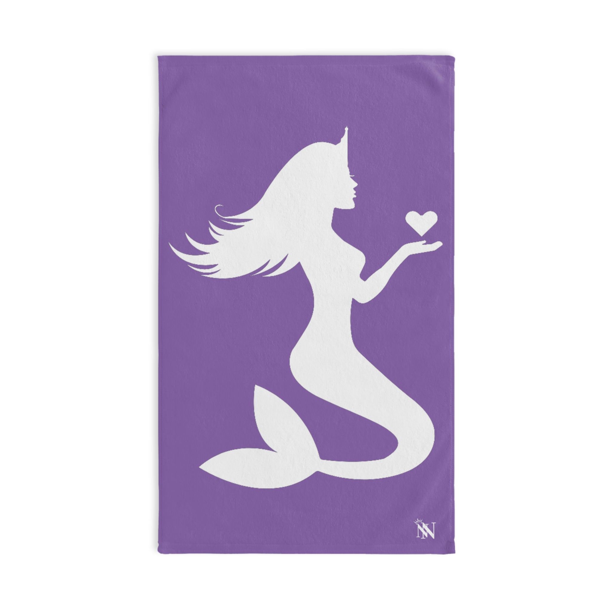 Pray Mermaid Heart Lavendar | Funny Gifts for Men - Gifts for Him - Birthday Gifts for Men, Him, Husband, Boyfriend, New Couple Gifts, Fathers & Valentines Day Gifts, Hand Towels NECTAR NAPKINS