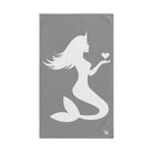 Pray Mermaid HeartGrey | Anniversary Wedding, Christmas, Valentines Day, Birthday Gifts for Him, Her, Romantic Gifts for Wife, Girlfriend, Couples Gifts for Boyfriend, Husband NECTAR NAPKINS