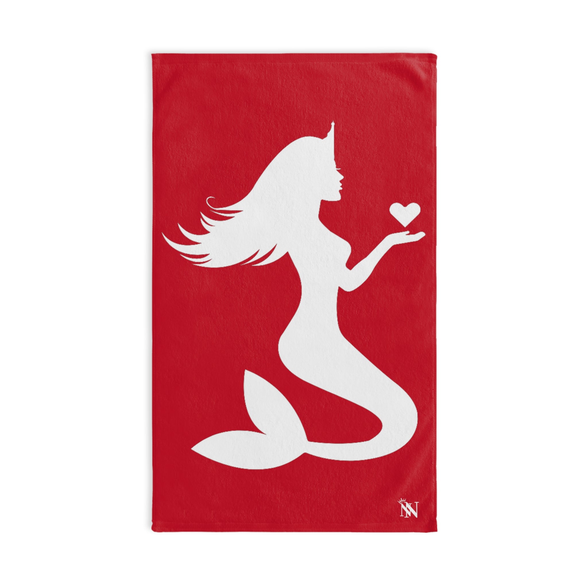 Pray Mermaid HeartRed | Sexy Gifts for Boyfriend, Funny Towel Romantic Gift for Wedding Couple Fiance First Year 2nd Anniversary Valentines, Party Gag Gifts, Joke Humor Cloth for Husband Men BF NECTAR NAPKINS