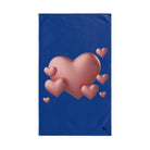 Puff Pink Heart 3D Blue | Gifts for Boyfriend, Funny Towel Romantic Gift for Wedding Couple Fiance First Year Anniversary Valentines, Party Gag Gifts, Joke Humor Cloth for Husband Men BF NECTAR NAPKINS