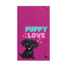 Puppy Love Fuscia | Funny Gifts for Men - Gifts for Him - Birthday Gifts for Men, Him, Husband, Boyfriend, New Couple Gifts, Fathers & Valentines Day Gifts, Hand Towels NECTAR NAPKINS