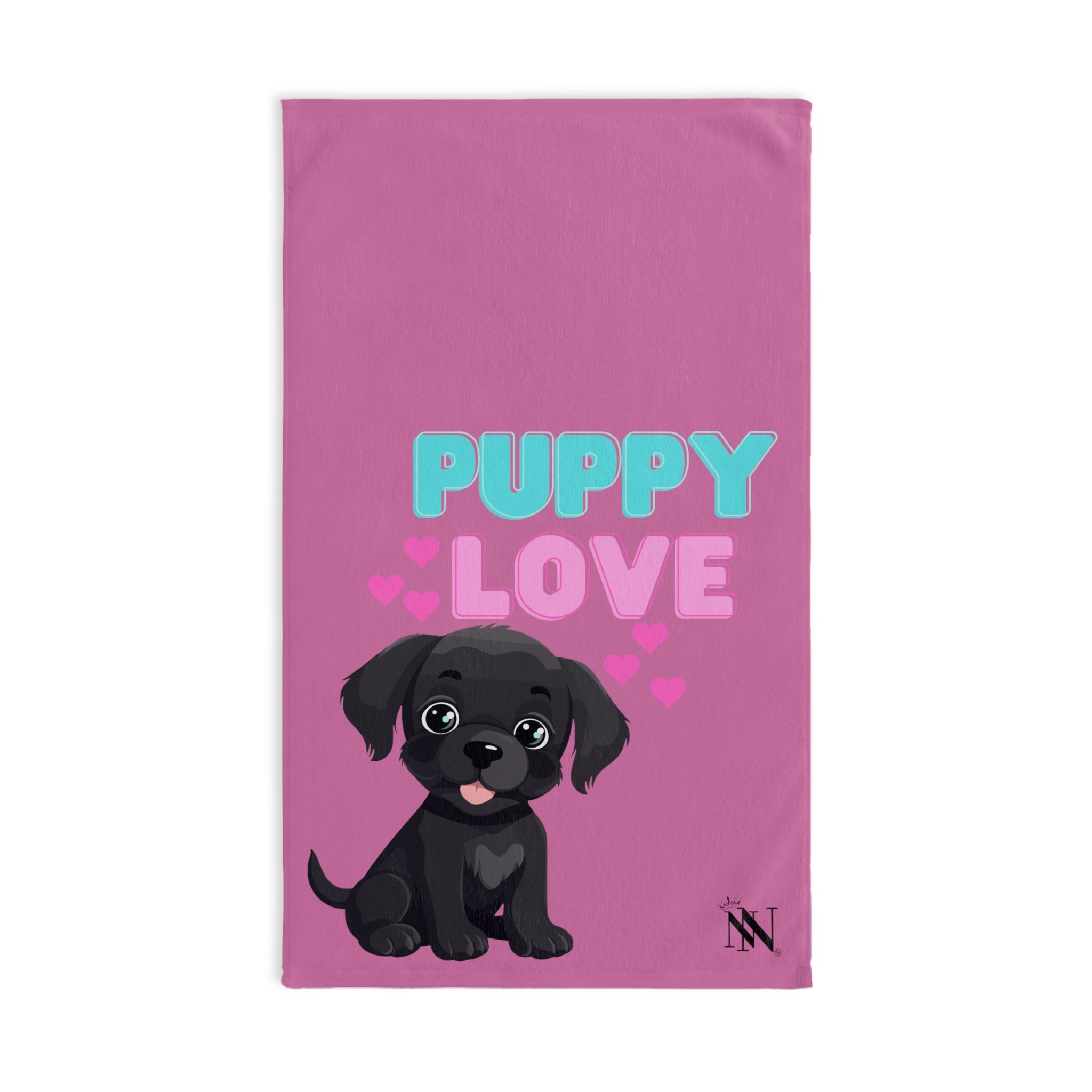 Puppy Love Pink | Novelty Gifts for Boyfriend, Funny Towel Romantic Gift for Wedding Couple Fiance First Year Anniversary Valentines, Party Gag Gifts, Joke Humor Cloth for Husband Men BF NECTAR NAPKINS