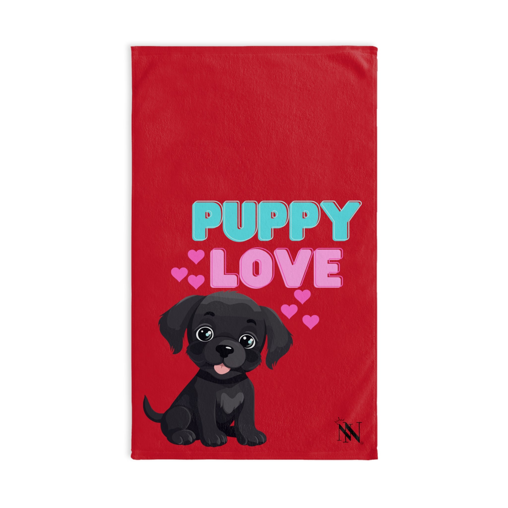 Puppy Love Red | Sexy Gifts for Boyfriend, Funny Towel Romantic Gift for Wedding Couple Fiance First Year 2nd Anniversary Valentines, Party Gag Gifts, Joke Humor Cloth for Husband Men BF NECTAR NAPKINS