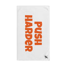 Push Harder Orange White | Funny Gifts for Men - Gifts for Him - Birthday Gifts for Men, Him, Her, Husband, Boyfriend, Girlfriend, New Couple Gifts, Fathers & Valentines Day Gifts, Christmas Gifts NECTAR NAPKINS