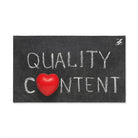 Quality Content Heart White | Funny Gifts for Men - Gifts for Him - Birthday Gifts for Men, Him, Her, Husband, Boyfriend, Girlfriend, New Couple Gifts, Fathers & Valentines Day Gifts, Christmas Gifts NECTAR NAPKINS