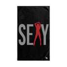 Red Girl y Pose Black | Sexy Gifts for Boyfriend, Funny Towel Romantic Gift for Wedding Couple Fiance First Year 2nd Anniversary Valentines, Party Gag Gifts, Joke Humor Cloth for Husband Men BF NECTAR NAPKINS