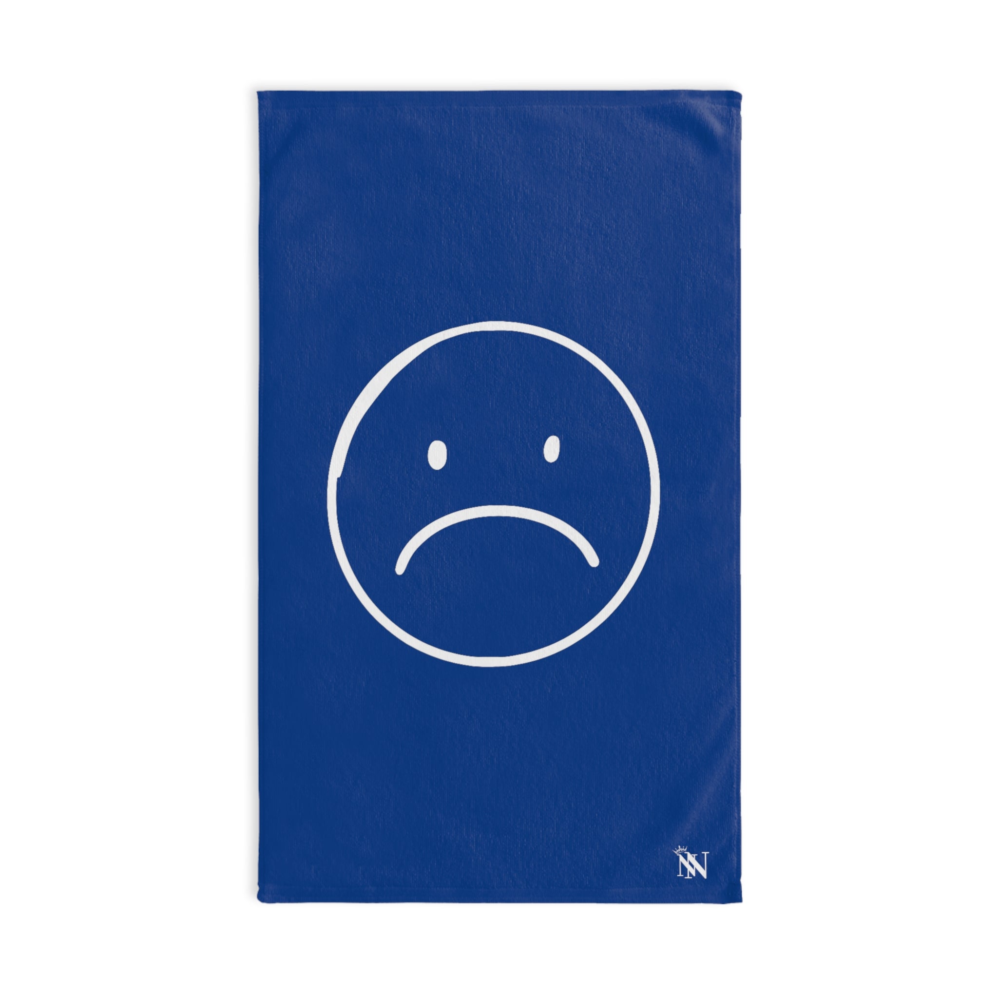 Sad Frown White Blue | Gifts for Boyfriend, Funny Towel Romantic Gift for Wedding Couple Fiance First Year Anniversary Valentines, Party Gag Gifts, Joke Humor Cloth for Husband Men BF NECTAR NAPKINS