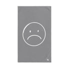 Sad Frown White Grey | Anniversary Wedding, Christmas, Valentines Day, Birthday Gifts for Him, Her, Romantic Gifts for Wife, Girlfriend, Couples Gifts for Boyfriend, Husband NECTAR NAPKINS