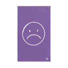 Sad Frown White Lavendar | Funny Gifts for Men - Gifts for Him - Birthday Gifts for Men, Him, Husband, Boyfriend, New Couple Gifts, Fathers & Valentines Day Gifts, Hand Towels NECTAR NAPKINS