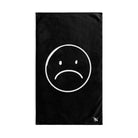 Sad Frown WhiteBlack | Sexy Gifts for Boyfriend, Funny Towel Romantic Gift for Wedding Couple Fiance First Year 2nd Anniversary Valentines, Party Gag Gifts, Joke Humor Cloth for Husband Men BF NECTAR NAPKINS