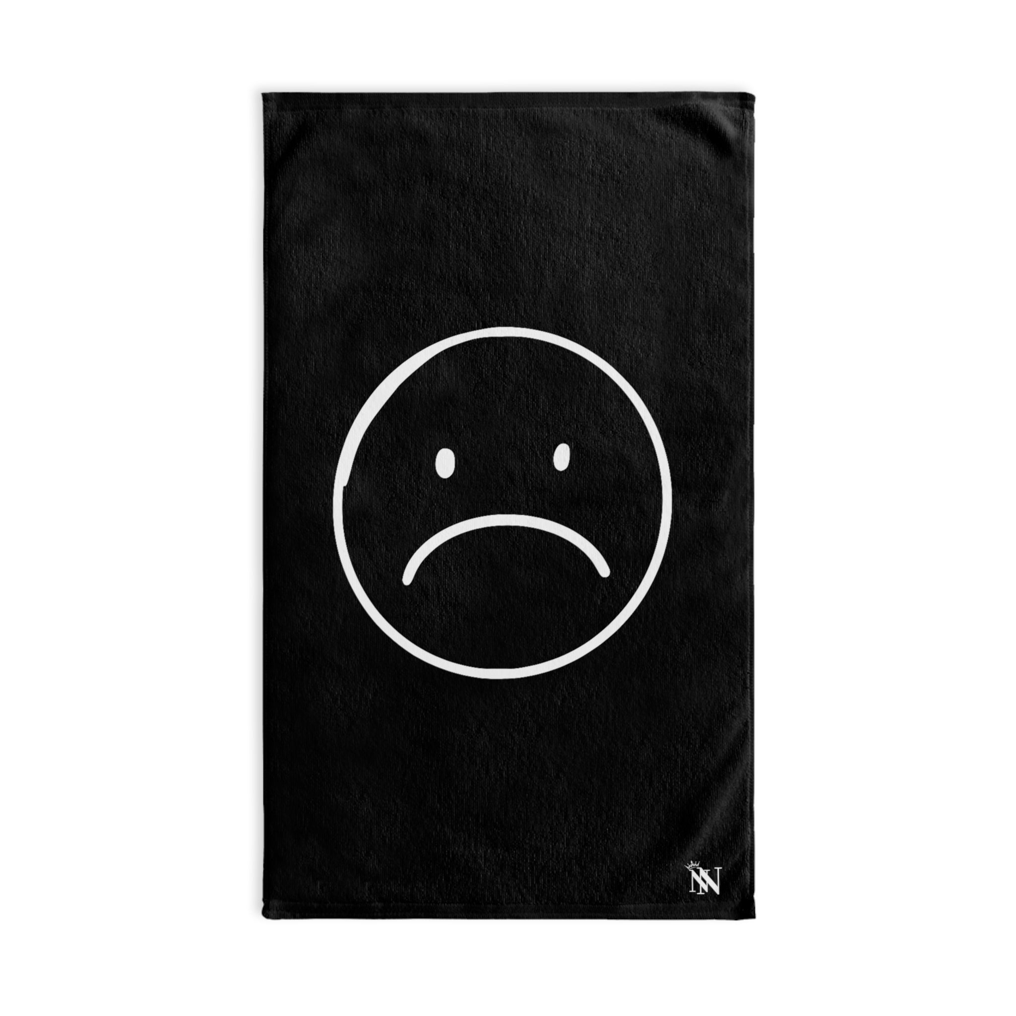 Sad Frown WhiteBlack | Sexy Gifts for Boyfriend, Funny Towel Romantic Gift for Wedding Couple Fiance First Year 2nd Anniversary Valentines, Party Gag Gifts, Joke Humor Cloth for Husband Men BF NECTAR NAPKINS