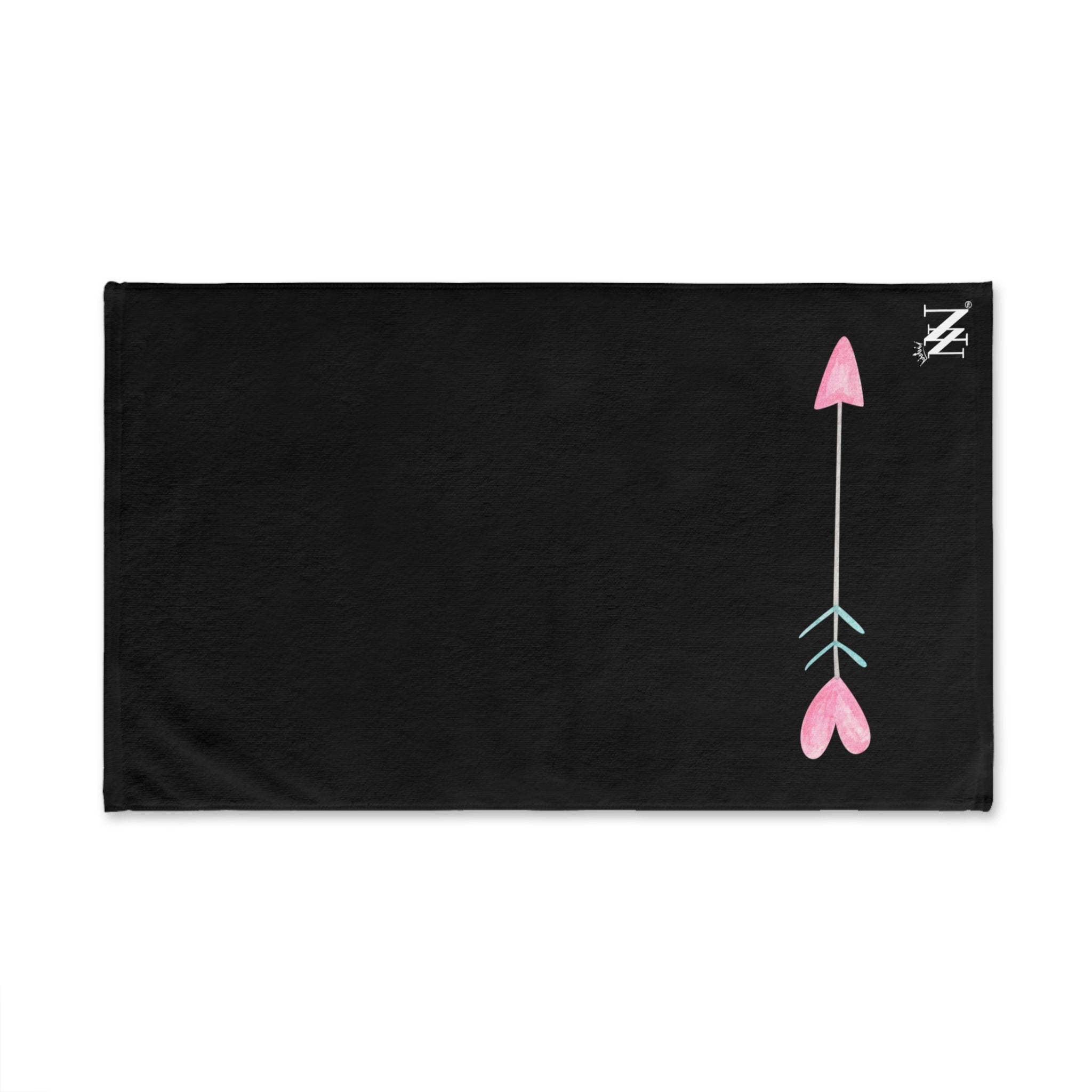 Simple Heart Arrow Black | Sexy Gifts for Boyfriend, Funny Towel Romantic Gift for Wedding Couple Fiance First Year 2nd Anniversary Valentines, Party Gag Gifts, Joke Humor Cloth for Husband Men BF NECTAR NAPKINS