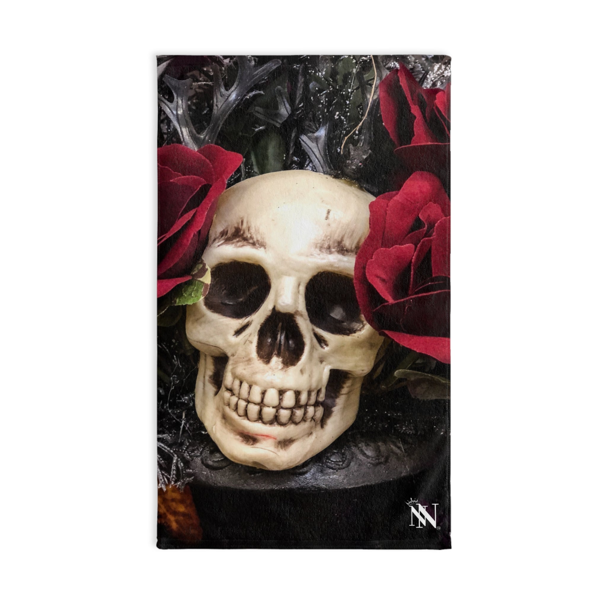 Skull Rose Bud White | Funny Gifts for Men - Gifts for Him - Birthday Gifts for Men, Him, Her, Husband, Boyfriend, Girlfriend, New Couple Gifts, Fathers & Valentines Day Gifts, Christmas Gifts NECTAR NAPKINS