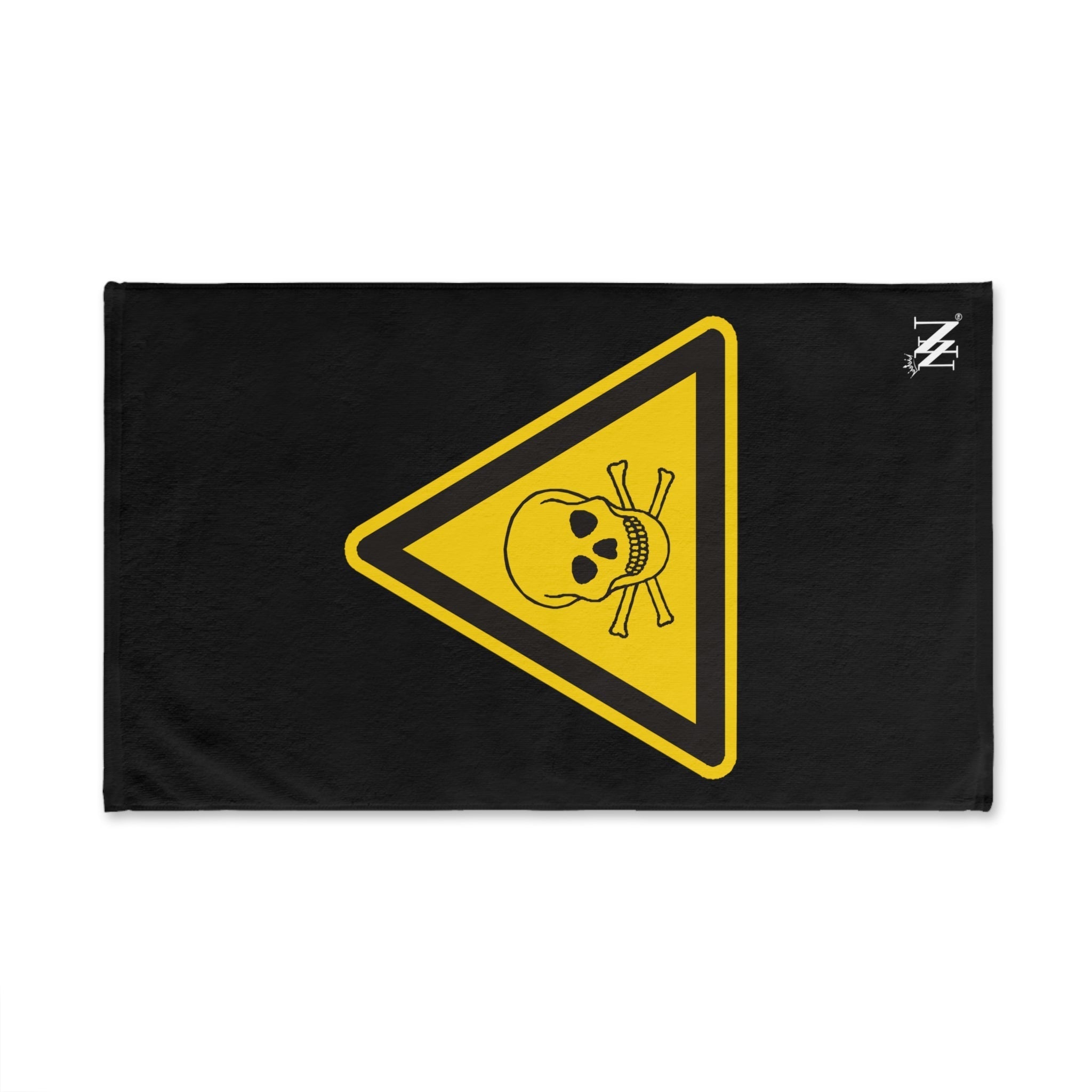 Skull Warning Black | Sexy Gifts for Boyfriend, Funny Towel Romantic Gift for Wedding Couple Fiance First Year 2nd Anniversary Valentines, Party Gag Gifts, Joke Humor Cloth for Husband Men BF NECTAR NAPKINS