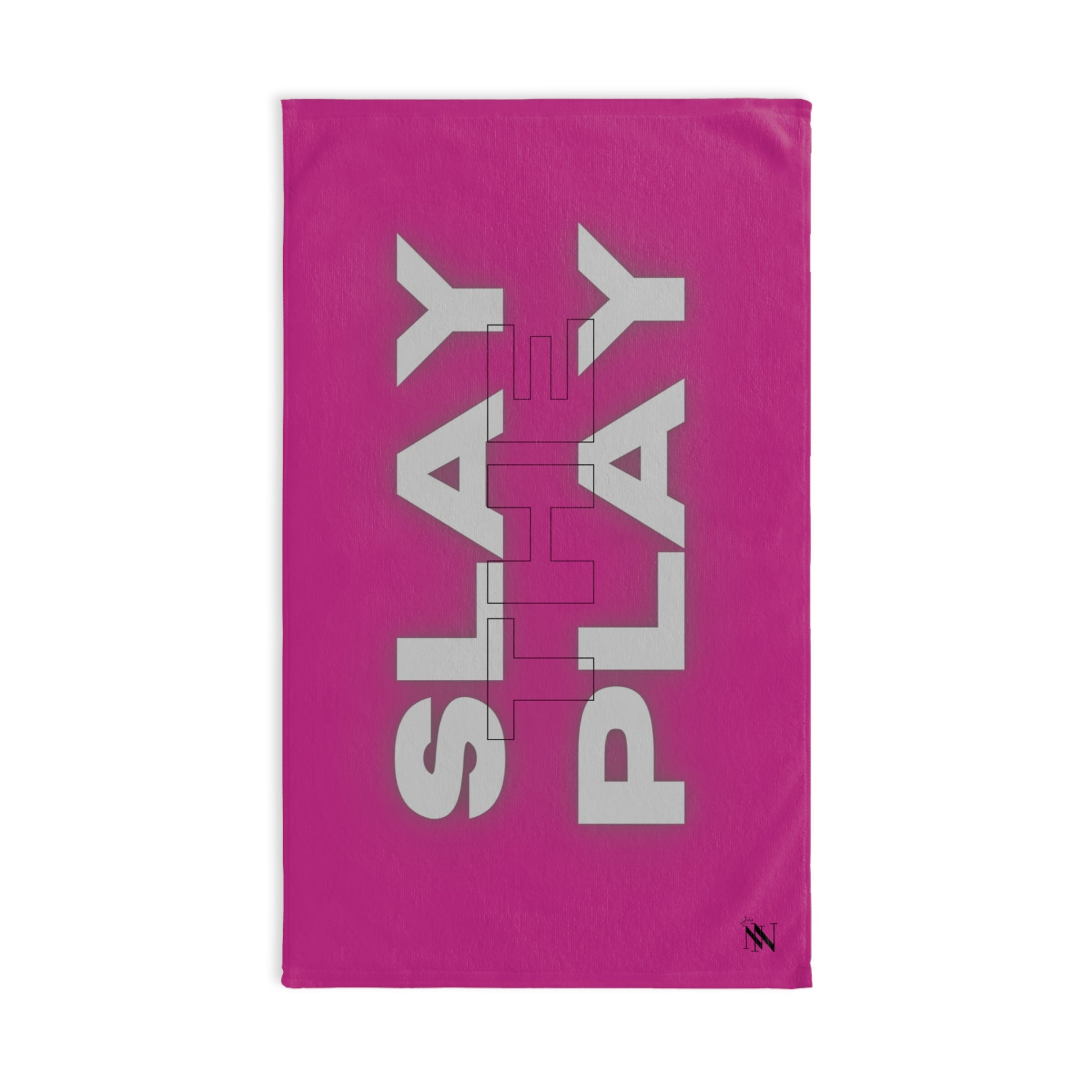 Slay Play Fit Fuscia | Funny Gifts for Men - Gifts for Him - Birthday Gifts for Men, Him, Husband, Boyfriend, New Couple Gifts, Fathers & Valentines Day Gifts, Hand Towels NECTAR NAPKINS