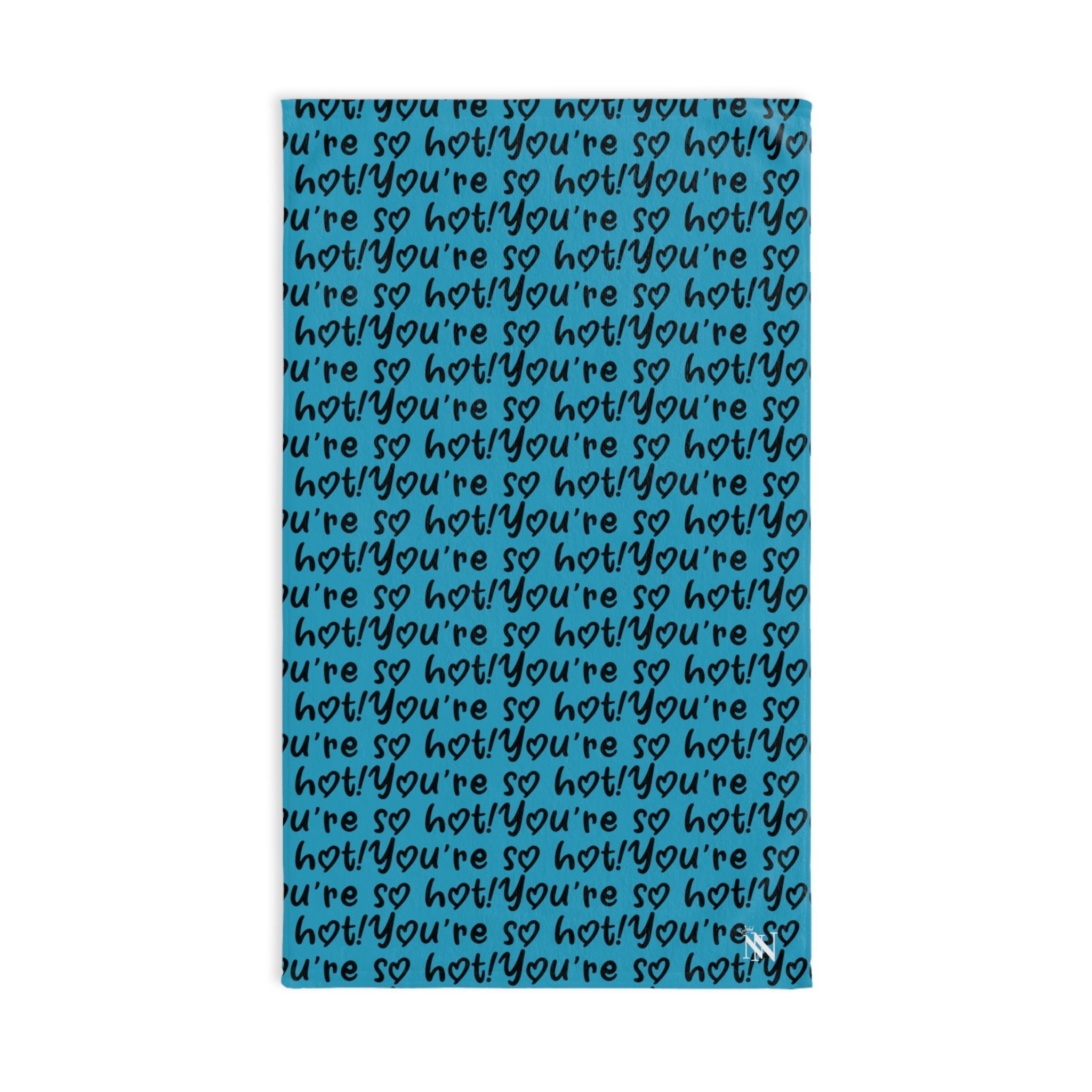 So Hot You're Pattern Teal | Novelty Gifts for Boyfriend, Funny Towel Romantic Gift for Wedding Couple Fiance First Year Anniversary Valentines, Party Gag Gifts, Joke Humor Cloth for Husband Men BF NECTAR NAPKINS