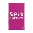 Spit Happens Shit Fuscia | Funny Gifts for Men - Gifts for Him - Birthday Gifts for Men, Him, Husband, Boyfriend, New Couple Gifts, Fathers & Valentines Day Gifts, Hand Towels NECTAR NAPKINS