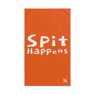 Spit Happens Shit Orange | Funny Gifts for Men - Gifts for Him - Birthday Gifts for Men, Him, Husband, Boyfriend, New Couple Gifts, Fathers & Valentines Day Gifts, Hand Towels NECTAR NAPKINS