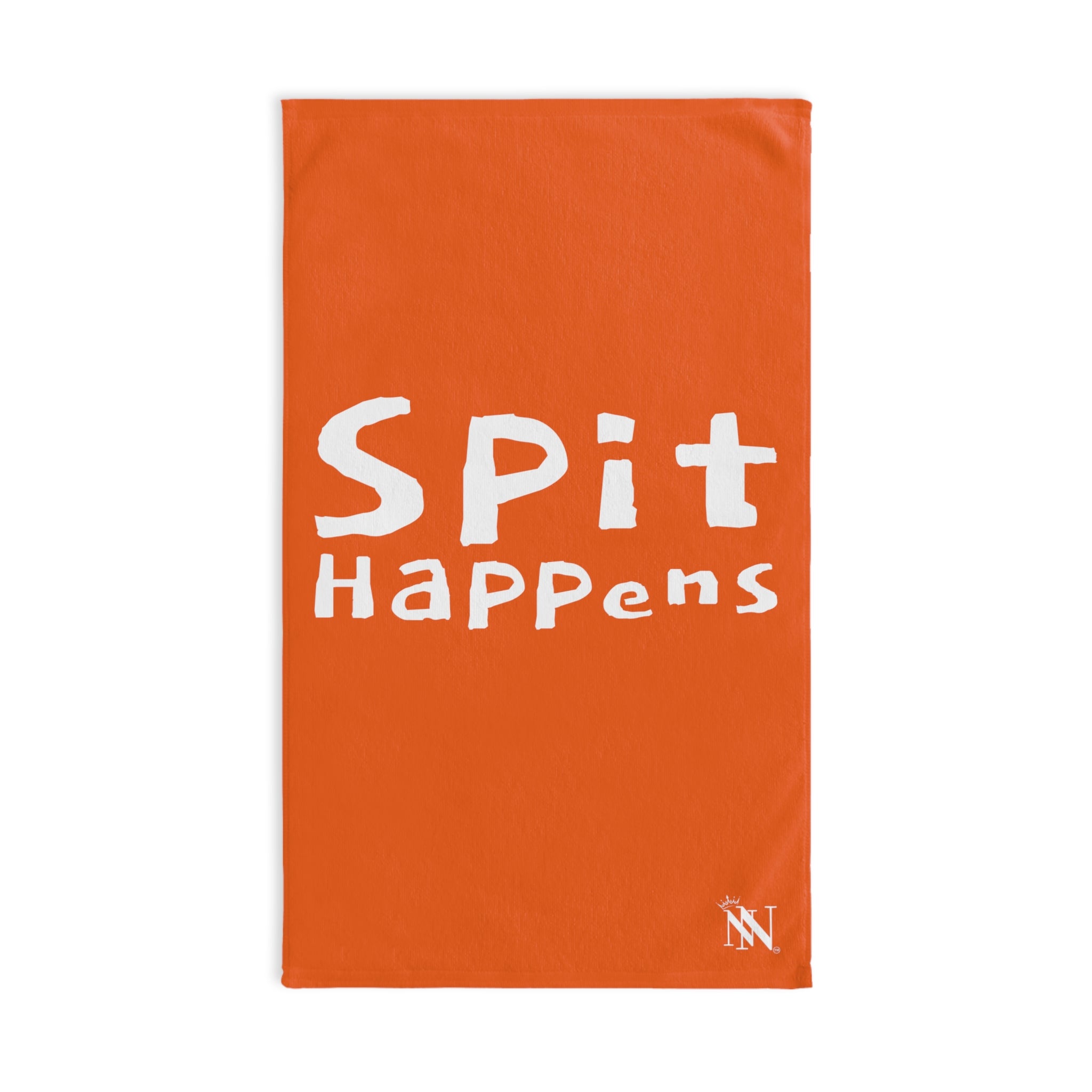 Spit Happens Shit Orange | Funny Gifts for Men - Gifts for Him - Birthday Gifts for Men, Him, Husband, Boyfriend, New Couple Gifts, Fathers & Valentines Day Gifts, Hand Towels NECTAR NAPKINS