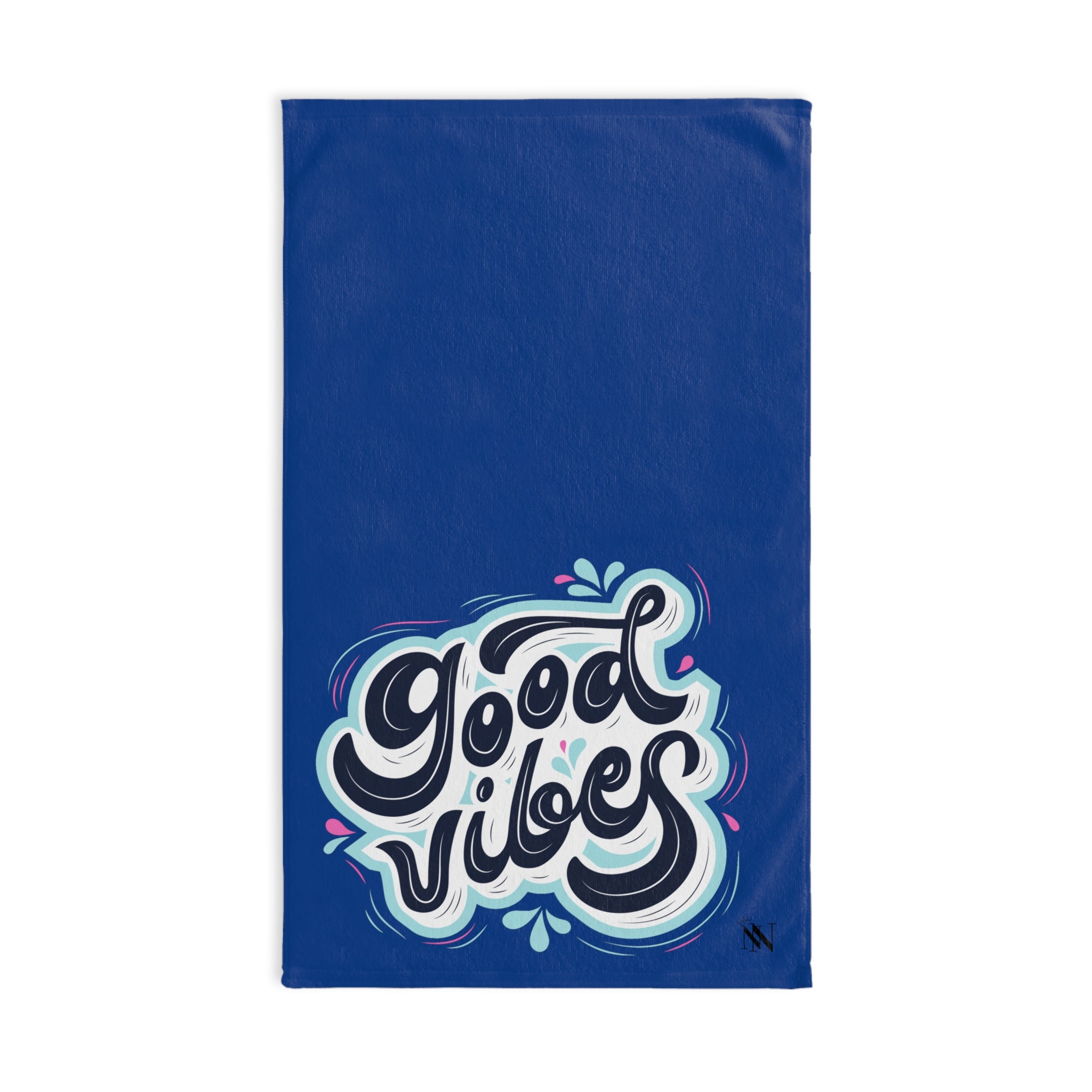Splash Good Vibes Blue | Gifts for Boyfriend, Funny Towel Romantic Gift for Wedding Couple Fiance First Year Anniversary Valentines, Party Gag Gifts, Joke Humor Cloth for Husband Men BF NECTAR NAPKINS