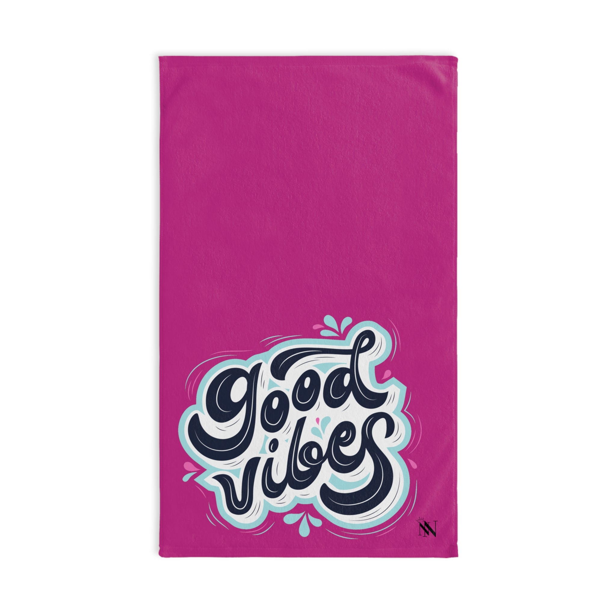 Splash Good Vibes Fuscia | Funny Gifts for Men - Gifts for Him - Birthday Gifts for Men, Him, Husband, Boyfriend, New Couple Gifts, Fathers & Valentines Day Gifts, Hand Towels NECTAR NAPKINS