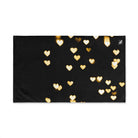 Sprinkle Heart Gold Black | Sexy Gifts for Boyfriend, Funny Towel Romantic Gift for Wedding Couple Fiance First Year 2nd Anniversary Valentines, Party Gag Gifts, Joke Humor Cloth for Husband Men BF NECTAR NAPKINS