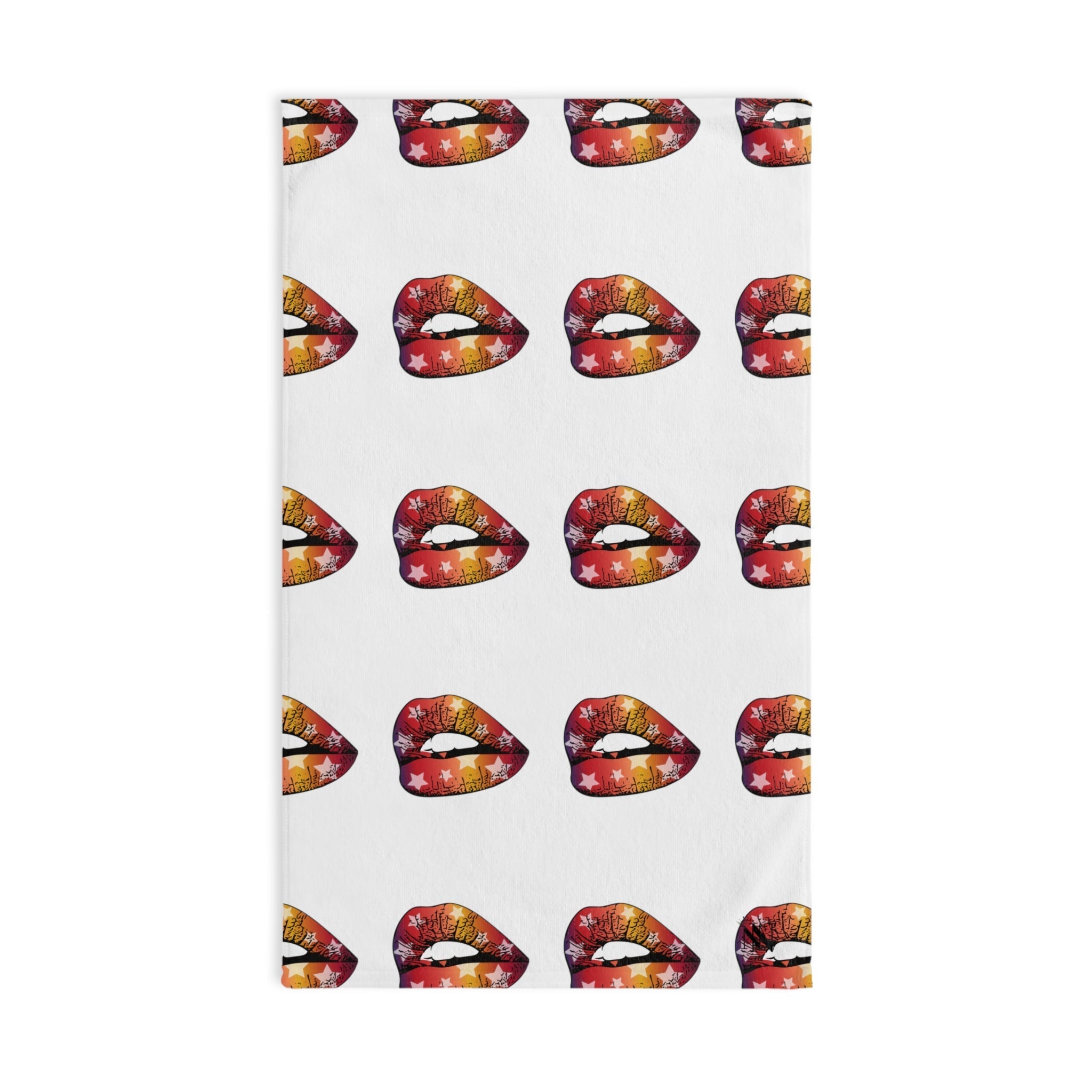 Star Lips Pattern White | Funny Gifts for Men - Gifts for Him - Birthday Gifts for Men, Him, Her, Husband, Boyfriend, Girlfriend, New Couple Gifts, Fathers & Valentines Day Gifts, Christmas Gifts NECTAR NAPKINS