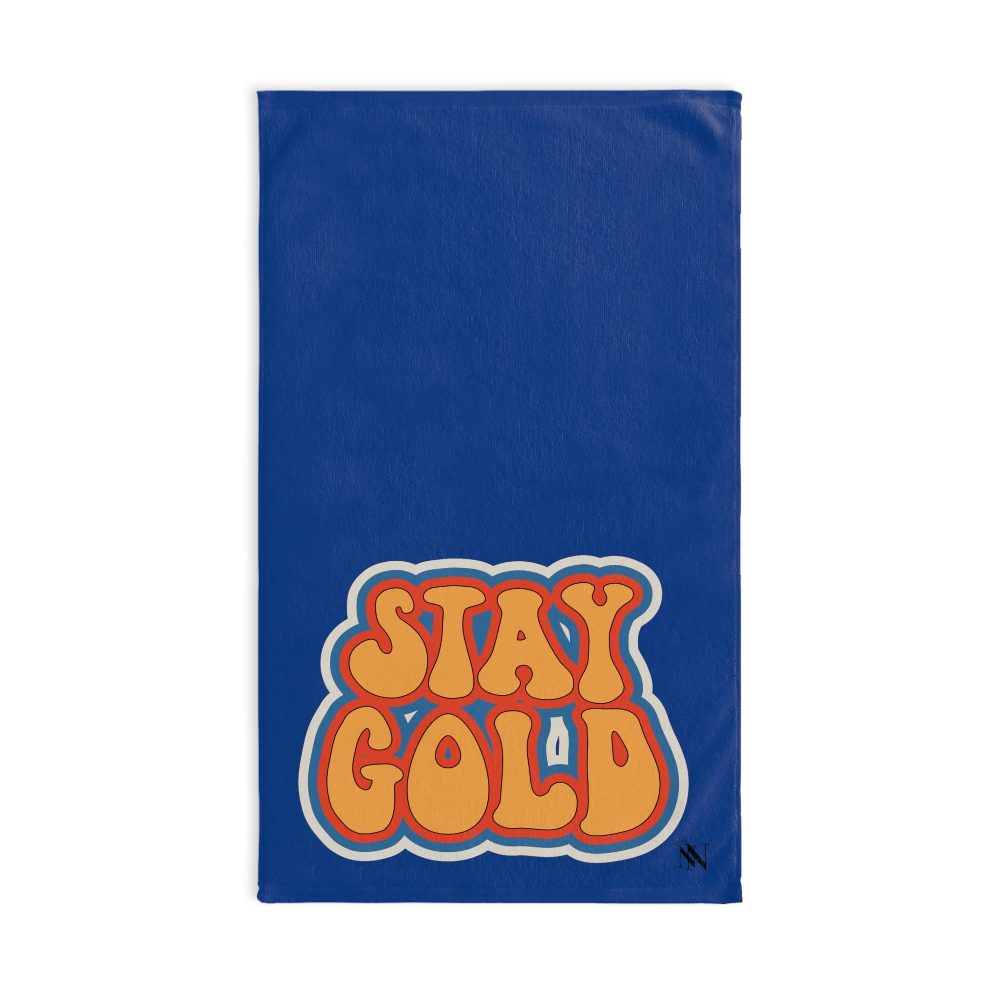 Stay Gold Retro Blue | Gifts for Boyfriend, Funny Towel Romantic Gift for Wedding Couple Fiance First Year Anniversary Valentines, Party Gag Gifts, Joke Humor Cloth for Husband Men BF NECTAR NAPKINS