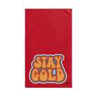 Stay Gold Retro Red | Sexy Gifts for Boyfriend, Funny Towel Romantic Gift for Wedding Couple Fiance First Year 2nd Anniversary Valentines, Party Gag Gifts, Joke Humor Cloth for Husband Men BF NECTAR NAPKINS