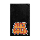Stay Gold RetroBlack | Sexy Gifts for Boyfriend, Funny Towel Romantic Gift for Wedding Couple Fiance First Year 2nd Anniversary Valentines, Party Gag Gifts, Joke Humor Cloth for Husband Men BF NECTAR NAPKINS