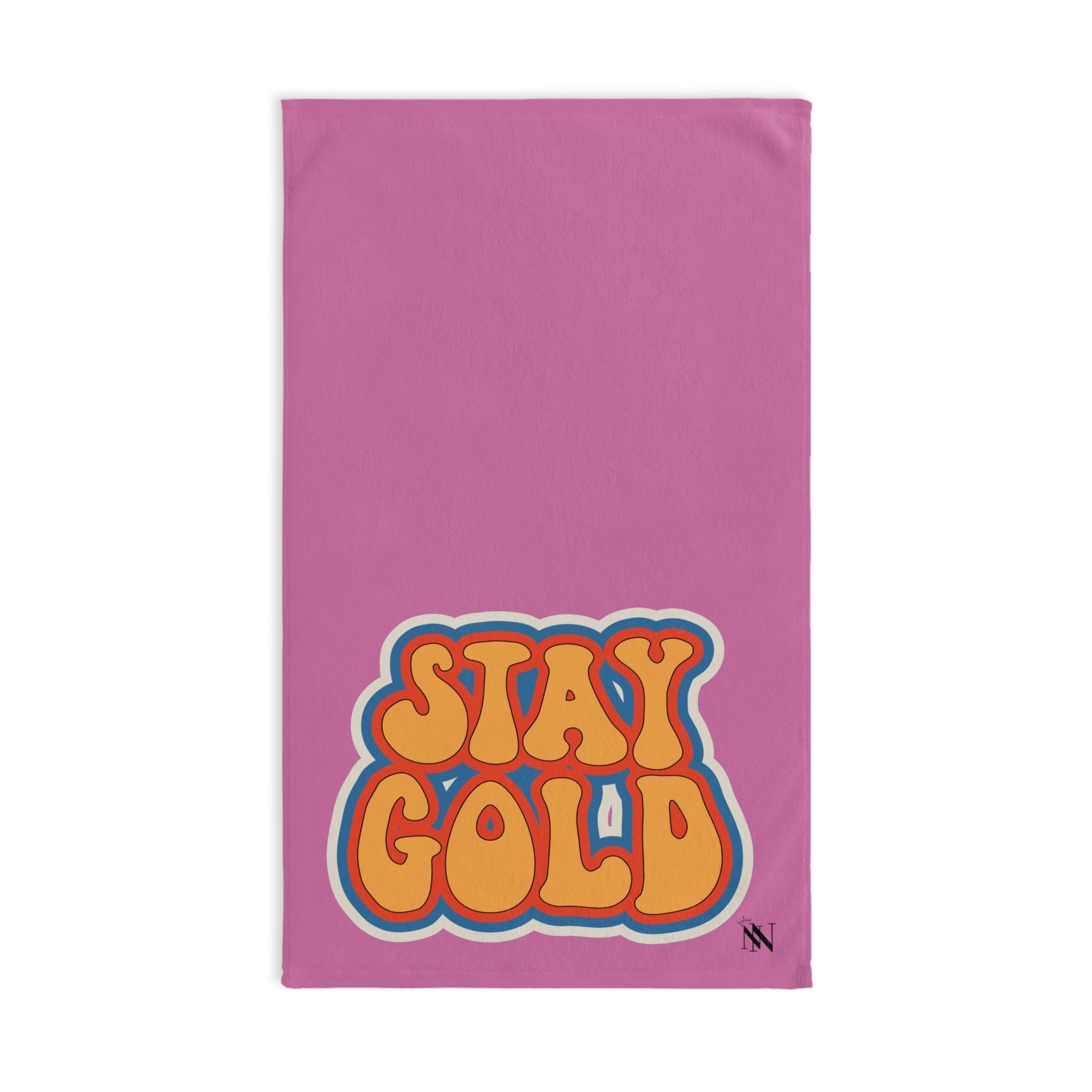 Stay Gold RetroPink | Novelty Gifts for Boyfriend, Funny Towel Romantic Gift for Wedding Couple Fiance First Year Anniversary Valentines, Party Gag Gifts, Joke Humor Cloth for Husband Men BF NECTAR NAPKINS