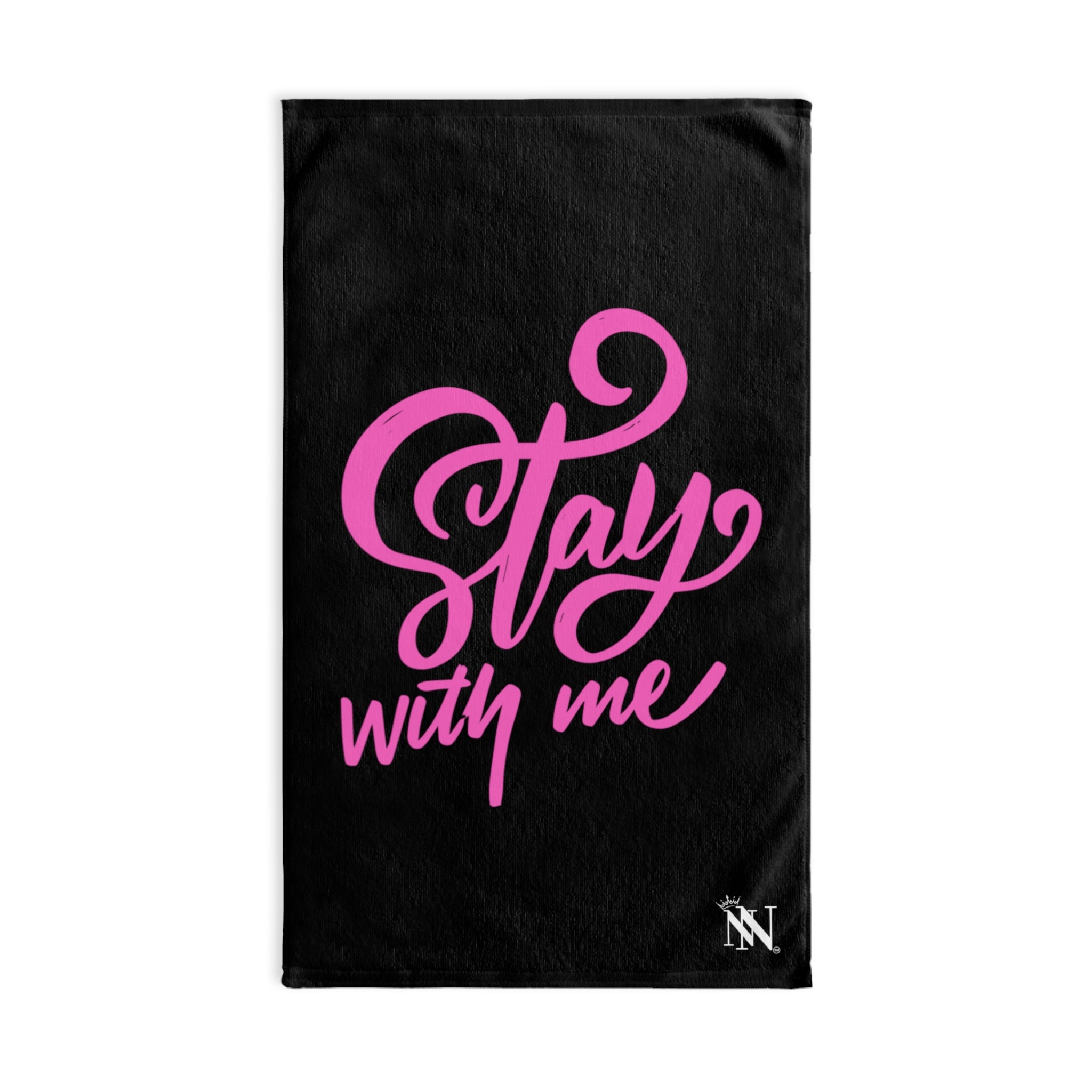 Stay Me Never Pink Black | Sexy Gifts for Boyfriend, Funny Towel Romantic Gift for Wedding Couple Fiance First Year 2nd Anniversary Valentines, Party Gag Gifts, Joke Humor Cloth for Husband Men BF NECTAR NAPKINS