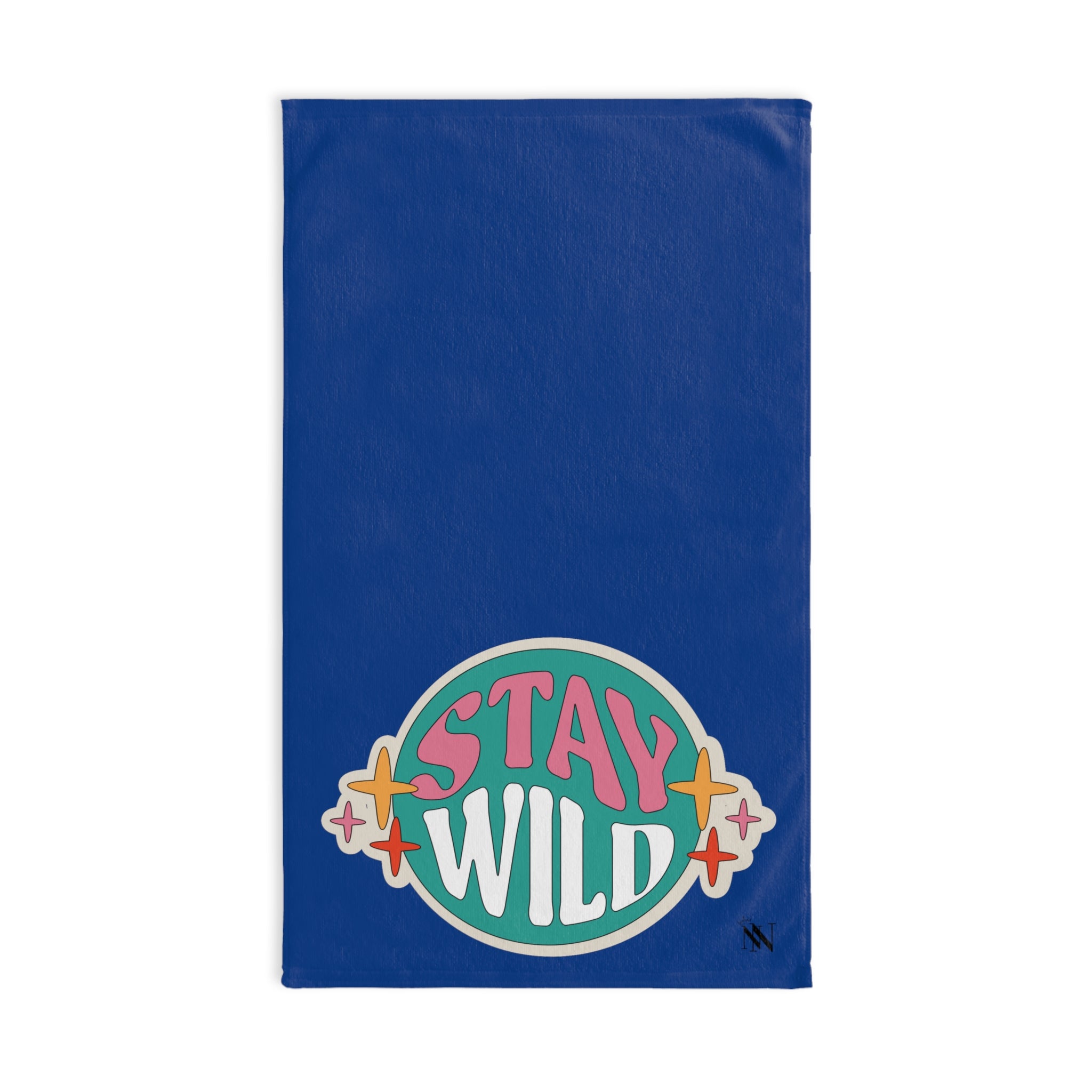 Stay Wild Boho Retro Blue | Gifts for Boyfriend, Funny Towel Romantic Gift for Wedding Couple Fiance First Year Anniversary Valentines, Party Gag Gifts, Joke Humor Cloth for Husband Men BF NECTAR NAPKINS