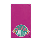 Stay Wild Boho Retro Fuscia | Funny Gifts for Men - Gifts for Him - Birthday Gifts for Men, Him, Husband, Boyfriend, New Couple Gifts, Fathers & Valentines Day Gifts, Hand Towels NECTAR NAPKINS