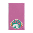 Stay Wild Boho RetroPink | Novelty Gifts for Boyfriend, Funny Towel Romantic Gift for Wedding Couple Fiance First Year Anniversary Valentines, Party Gag Gifts, Joke Humor Cloth for Husband Men BF NECTAR NAPKINS