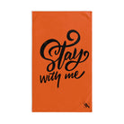 Stay With Me | Gifts for Boyfriend, Funny Towel Romantic Gift for Wedding Couple Fiance First Year Anniversary Valentines, Party Gag Gifts, Joke Humor Cloth for Husband Men BF NECTAR NAPKINS