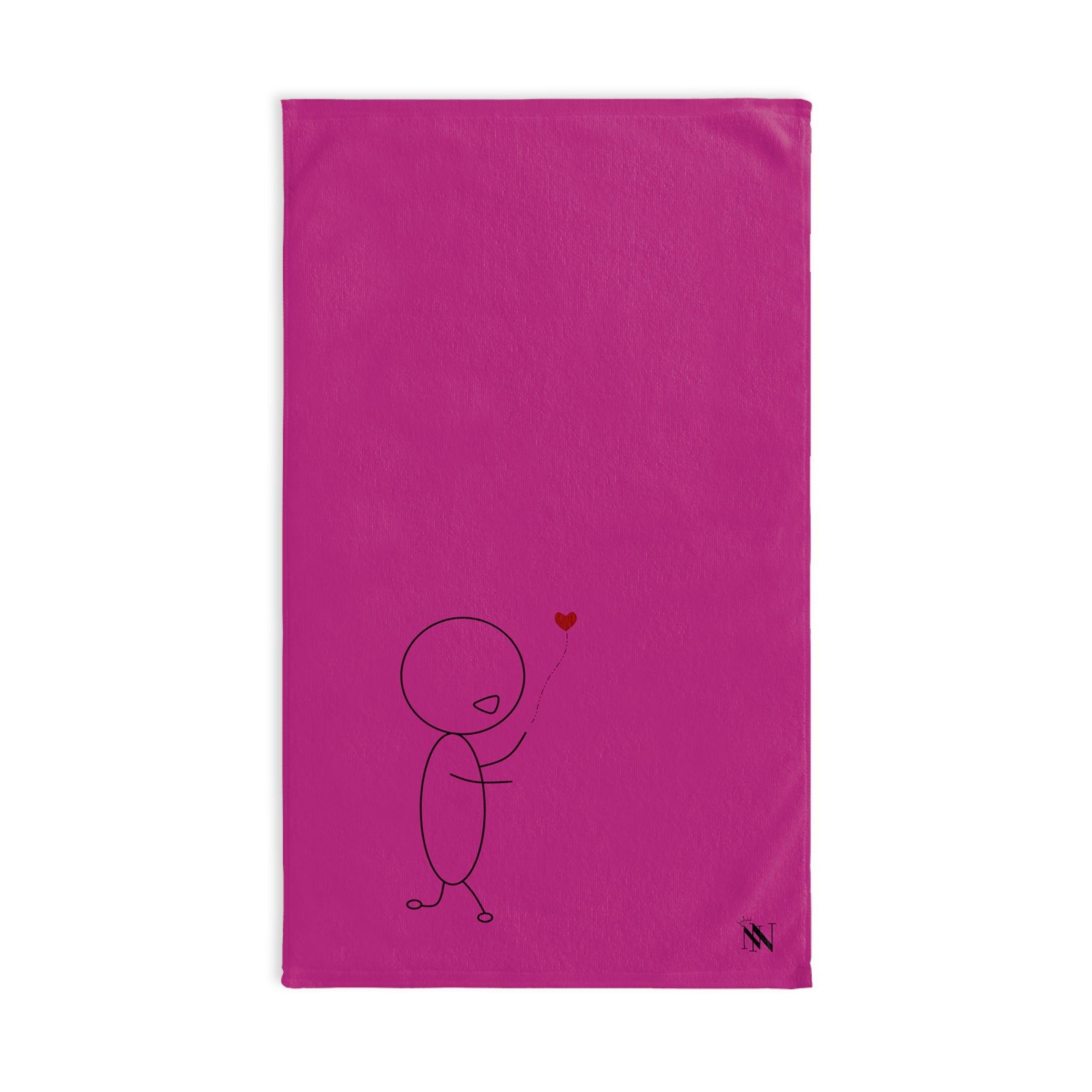 Stick Man Balloon Fuscia | Funny Gifts for Men - Gifts for Him - Birthday Gifts for Men, Him, Husband, Boyfriend, New Couple Gifts, Fathers & Valentines Day Gifts, Hand Towels NECTAR NAPKINS
