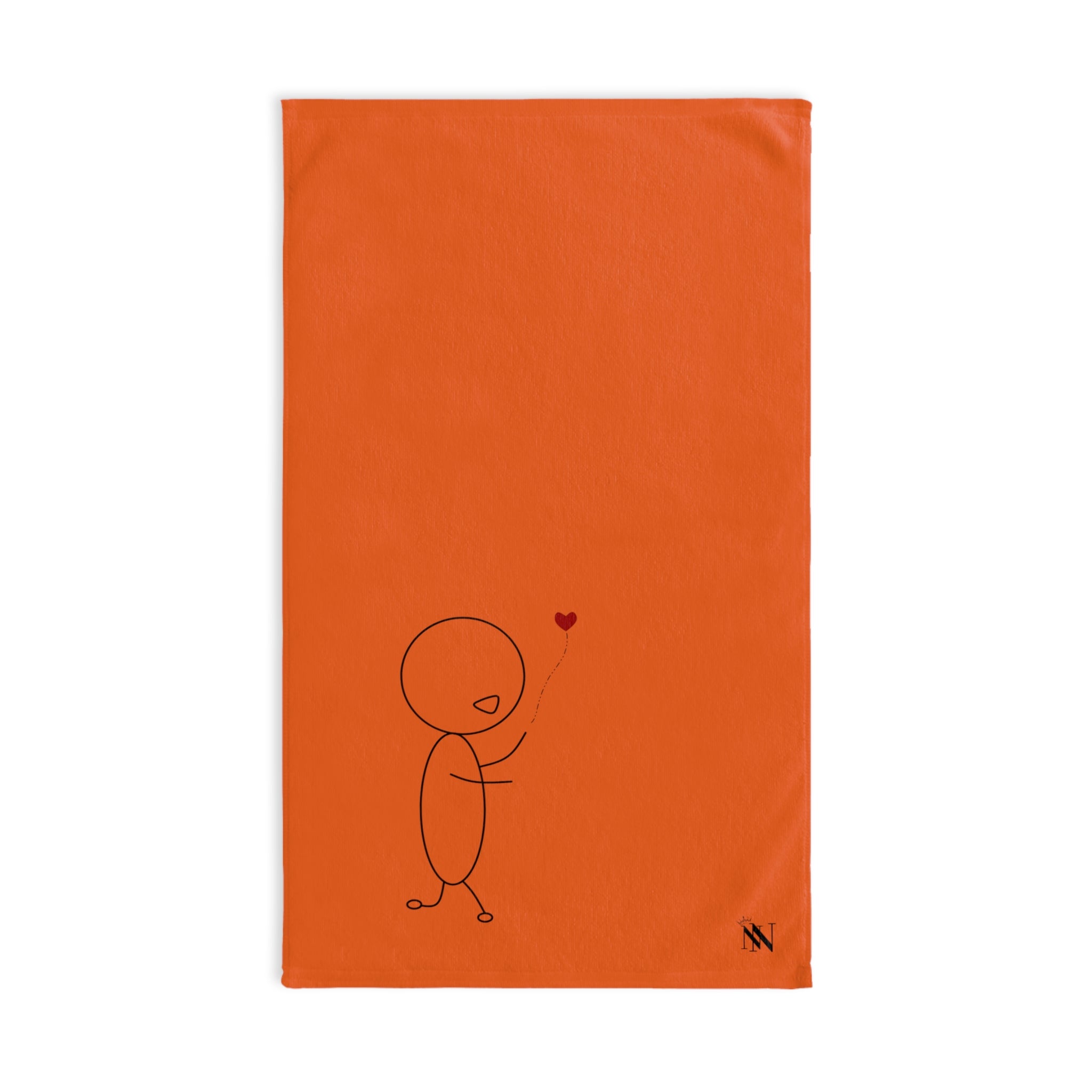 Stick Man Balloon Orange | Funny Gifts for Men - Gifts for Him - Birthday Gifts for Men, Him, Husband, Boyfriend, New Couple Gifts, Fathers & Valentines Day Gifts, Hand Towels NECTAR NAPKINS