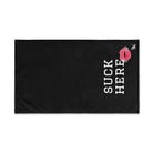 Suck Here Lips Kiss Black | Sexy Gifts for Boyfriend, Funny Towel Romantic Gift for Wedding Couple Fiance First Year 2nd Anniversary Valentines, Party Gag Gifts, Joke Humor Cloth for Husband Men BF NECTAR NAPKINS