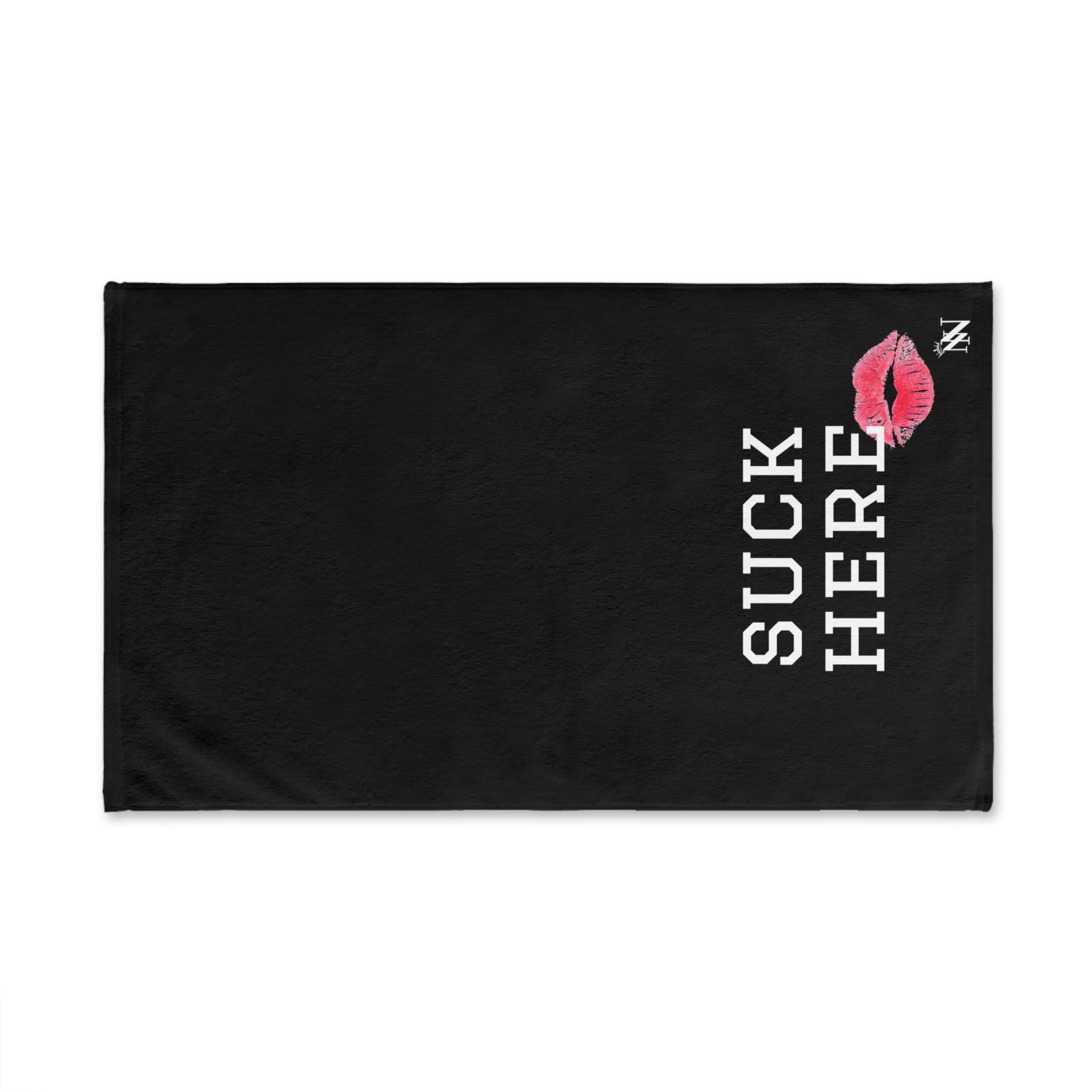 Suck Here Lips Kiss Black | Sexy Gifts for Boyfriend, Funny Towel Romantic Gift for Wedding Couple Fiance First Year 2nd Anniversary Valentines, Party Gag Gifts, Joke Humor Cloth for Husband Men BF NECTAR NAPKINS