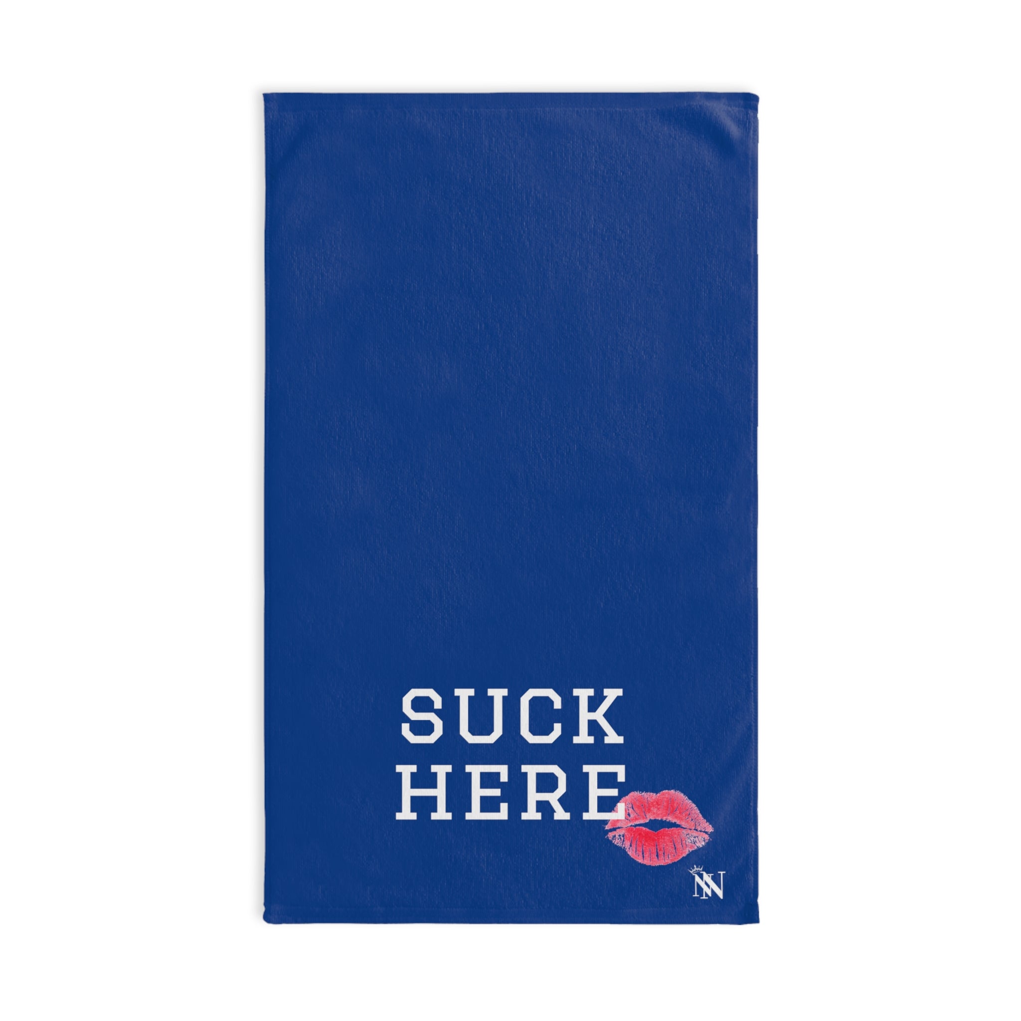 Suck Here Lips Kiss Blue | Gifts for Boyfriend, Funny Towel Romantic Gift for Wedding Couple Fiance First Year Anniversary Valentines, Party Gag Gifts, Joke Humor Cloth for Husband Men BF NECTAR NAPKINS