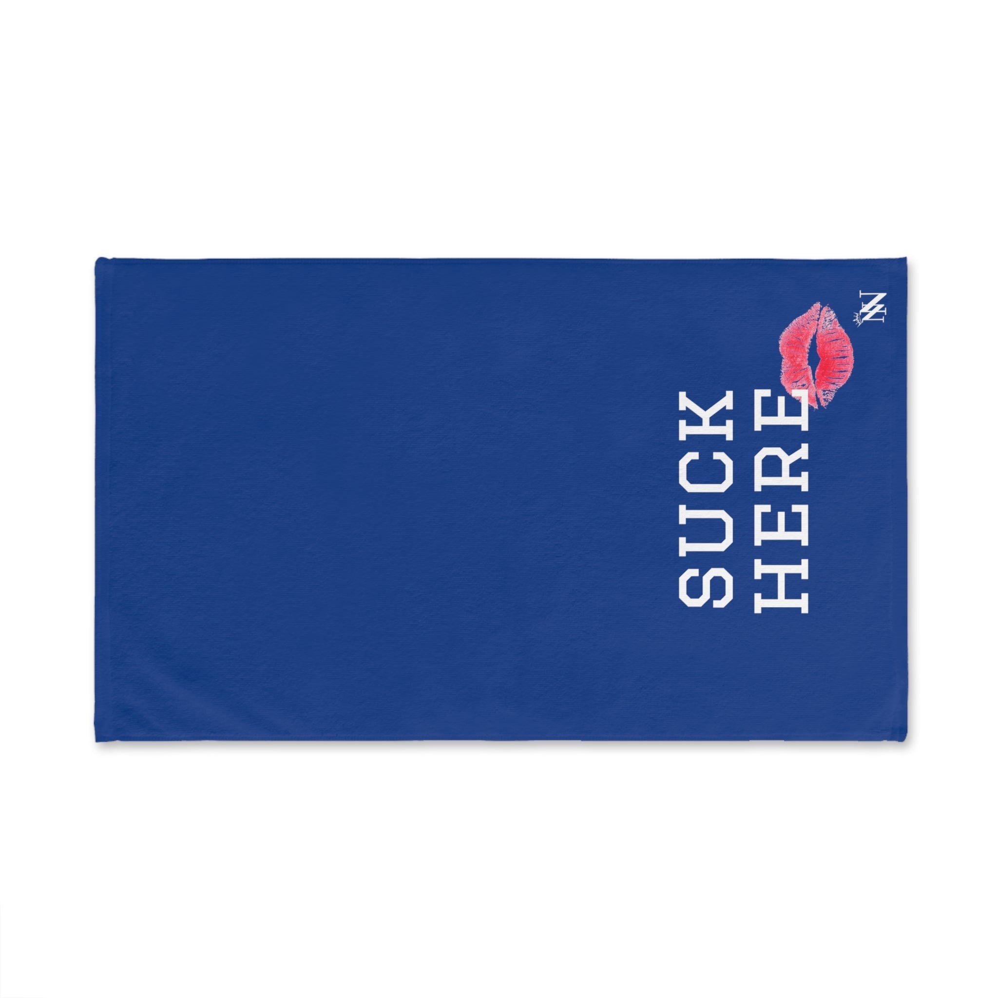 Suck Here Lips Kiss Blue | Gifts for Boyfriend, Funny Towel Romantic Gift for Wedding Couple Fiance First Year Anniversary Valentines, Party Gag Gifts, Joke Humor Cloth for Husband Men BF NECTAR NAPKINS