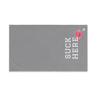 Suck Here Lips Kiss Grey | Anniversary Wedding, Christmas, Valentines Day, Birthday Gifts for Him, Her, Romantic Gifts for Wife, Girlfriend, Couples Gifts for Boyfriend, Husband NECTAR NAPKINS