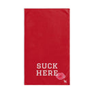 Suck Here Lips Kiss Red | Sexy Gifts for Boyfriend, Funny Towel Romantic Gift for Wedding Couple Fiance First Year 2nd Anniversary Valentines, Party Gag Gifts, Joke Humor Cloth for Husband Men BF NECTAR NAPKINS