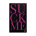 Suck Me FusciaBlack | Sexy Gifts for Boyfriend, Funny Towel Romantic Gift for Wedding Couple Fiance First Year 2nd Anniversary Valentines, Party Gag Gifts, Joke Humor Cloth for Husband Men BF NECTAR NAPKINS
