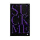 Suck Me Purple Black | Sexy Gifts for Boyfriend, Funny Towel Romantic Gift for Wedding Couple Fiance First Year 2nd Anniversary Valentines, Party Gag Gifts, Joke Humor Cloth for Husband Men BF NECTAR NAPKINS