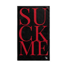 Suck Me Red Black | Sexy Gifts for Boyfriend, Funny Towel Romantic Gift for Wedding Couple Fiance First Year 2nd Anniversary Valentines, Party Gag Gifts, Joke Humor Cloth for Husband Men BF NECTAR NAPKINS