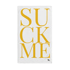 Suck Me YellowWhite | Funny Gifts for Men - Gifts for Him - Birthday Gifts for Men, Him, Her, Husband, Boyfriend, Girlfriend, New Couple Gifts, Fathers & Valentines Day Gifts, Christmas Gifts NECTAR NAPKINS