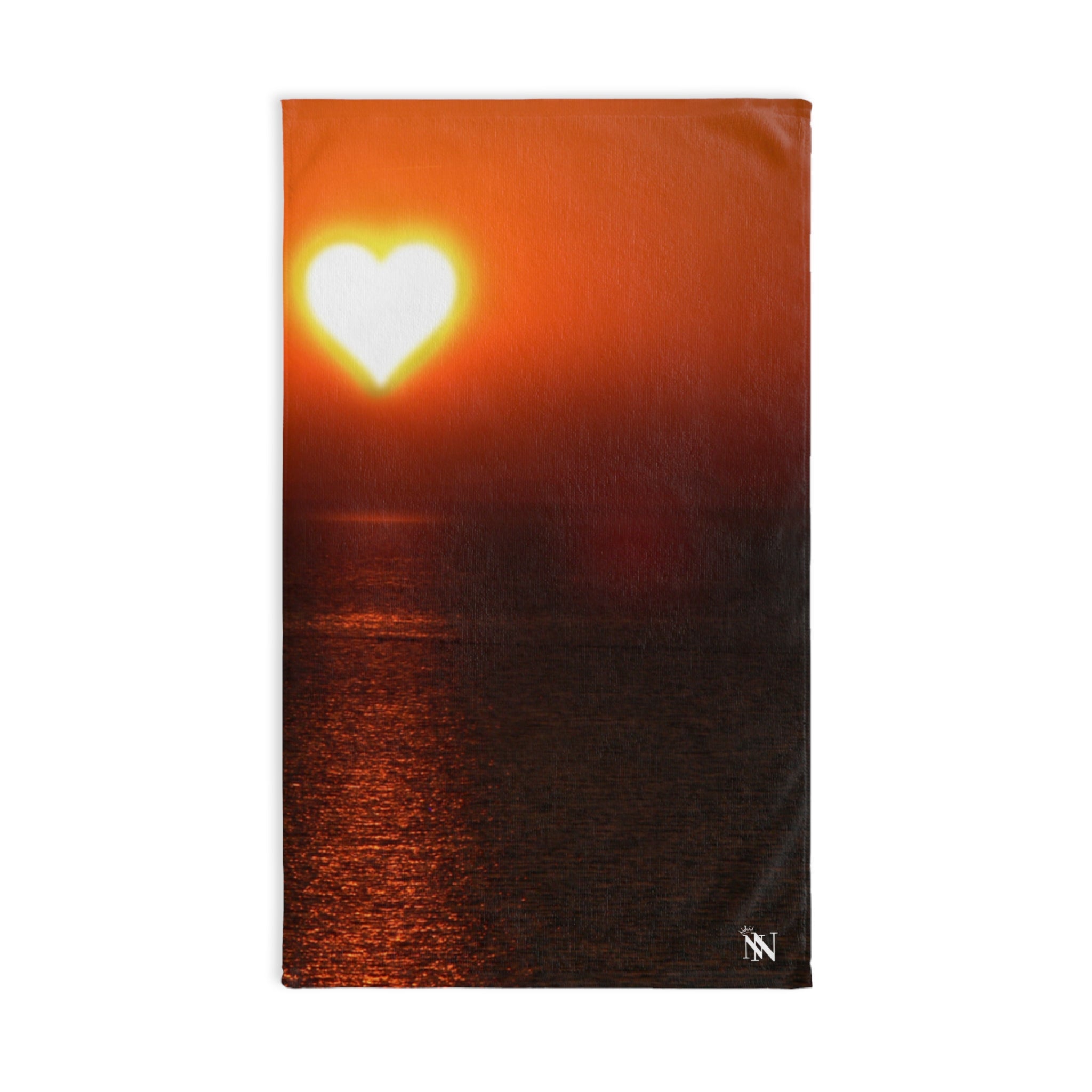 Sunset Heart Sun 3D White | Funny Gifts for Men - Gifts for Him - Birthday Gifts for Men, Him, Her, Husband, Boyfriend, Girlfriend, New Couple Gifts, Fathers & Valentines Day Gifts, Christmas Gifts NECTAR NAPKINS